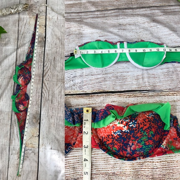 $5/25 Vix Paula Hermanny Floral Ruffle Band Bikini - Picture 15 of 15